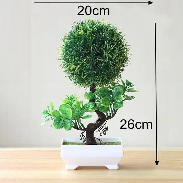 Artificial Pine Tree, Persian Grass, Eucalyptus, Bonsai