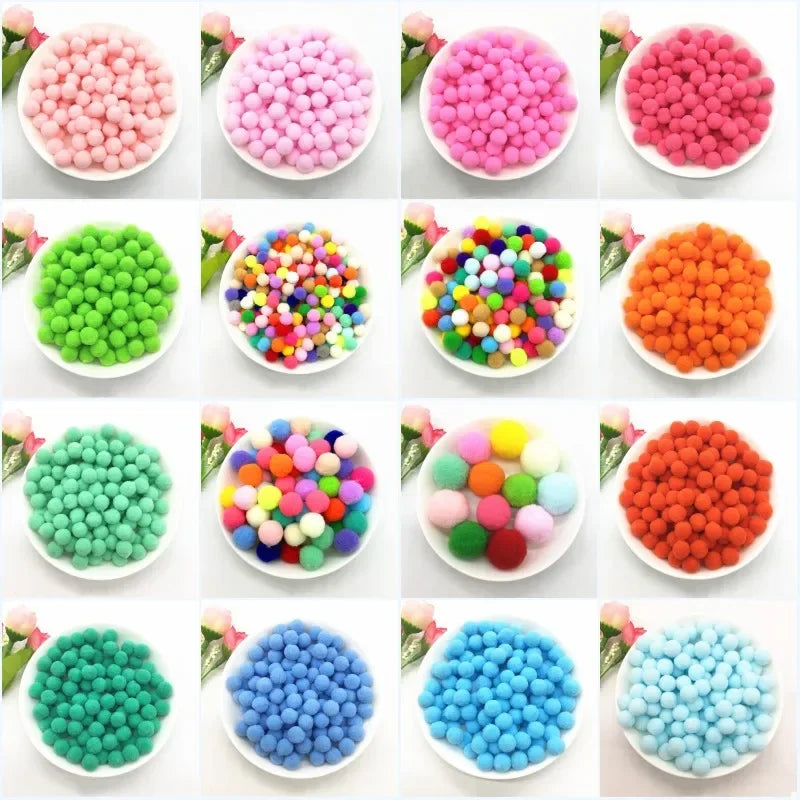 Soft Pompoms, Fluffy, Plush, Crafts DIY