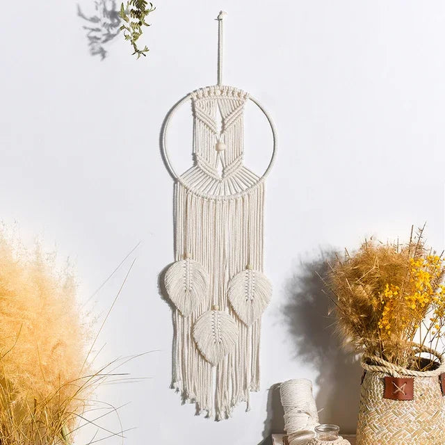 Moon Ramadan Macrame Dream Catcher, Boho Wall Hanging